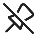 Pin Off SVG Icon